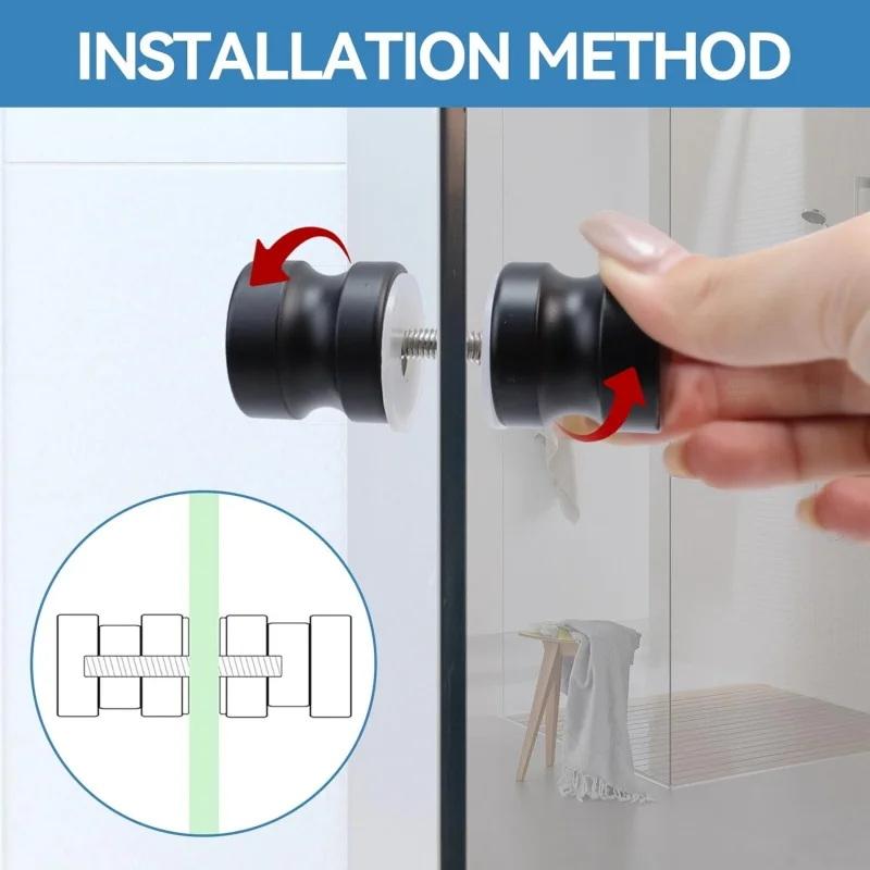 Glass Door Hinge - Стильная ручка для стеклянных душевых дверей,