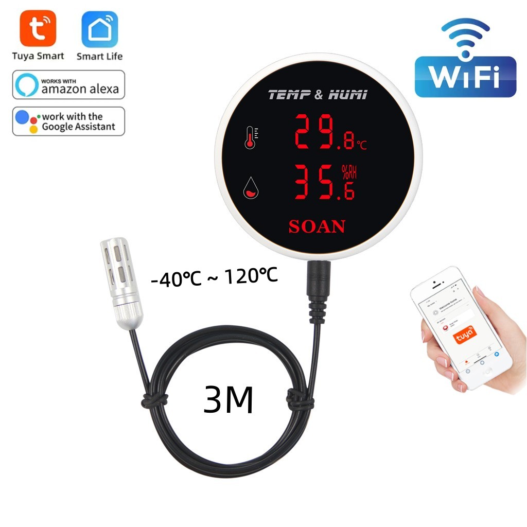 Digital Hygrometer Probe - Датчик температуры и влажности Tuya Wi-Fi,